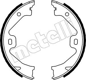 Bremsbackensatz, Feststellbremse METELLI 53-0369