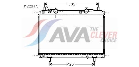 Kühler, Motorkühlung AVA QUALITY COOLING FT2184