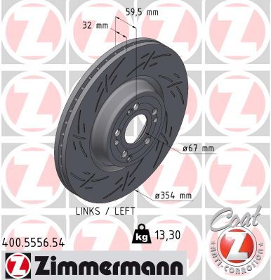 Bremsscheibe ZIMMERMANN 400.5556.54