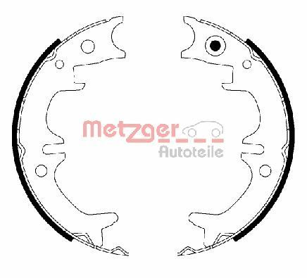 Bremsbackensatz, Feststellbremse METZGER MG 220