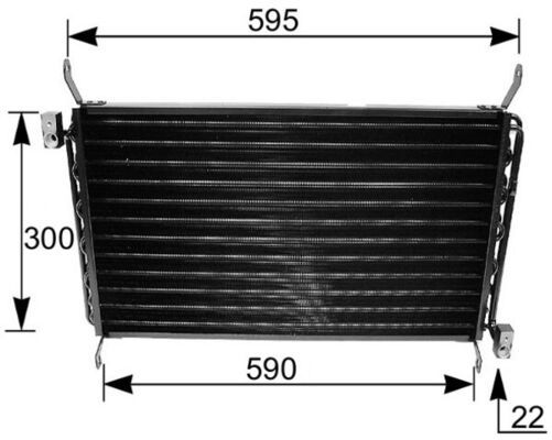 Kondensator, Klimaanlage MAHLE ac 161 000s