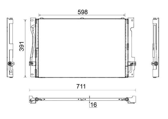 Kondensator, Klimaanlage MAHLE AC173000S