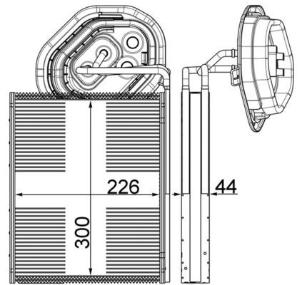 Verdampfer, Klimaanlage MAHLE ae 3 000p