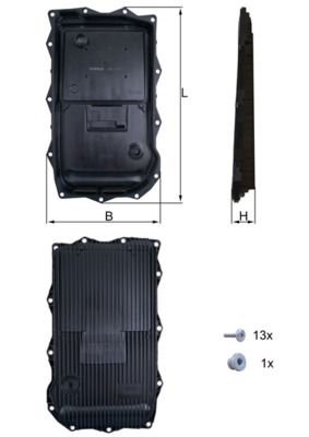 Ölwanne, Automatikgetriebe KNECHT HX 184KIT