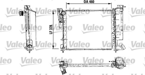 Kühler, Motorkühlung VALEO 816715