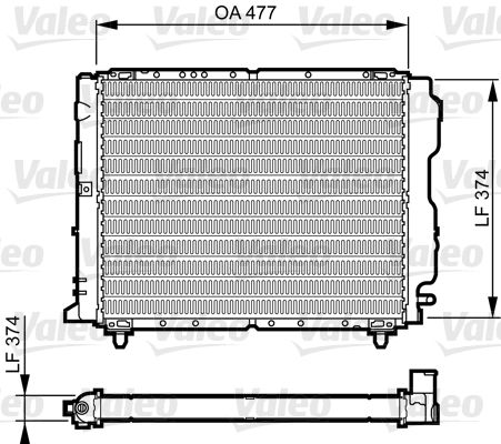 Kühler, Motorkühlung VALEO 730319
