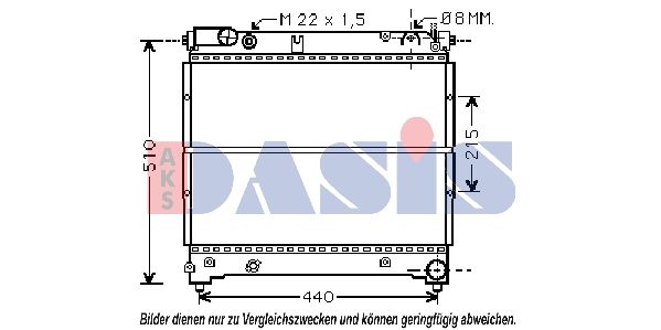 Kühler, Motorkühlung AKS DASIS 320019N