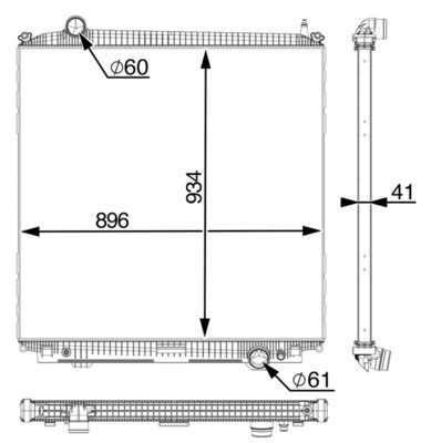 Kühler, Motorkühlung MAHLE CR2390000P