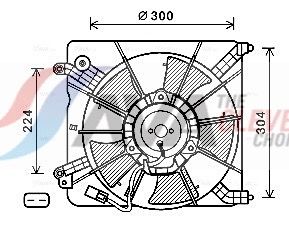 Lüfter, Motorkühlung AVA QUALITY COOLING HD7537