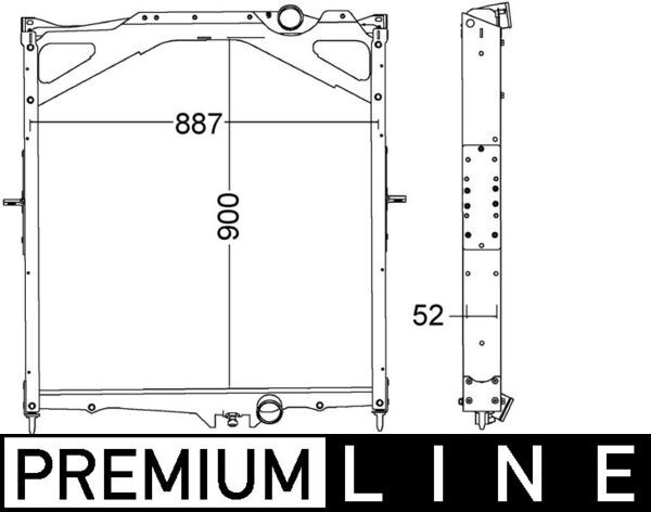 Kühler, Motorkühlung MAHLE CR1556000P