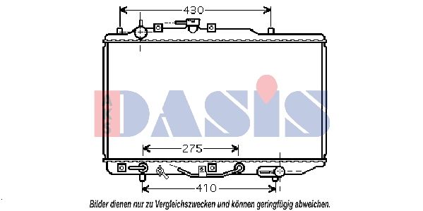 Kühler, Motorkühlung AKS DASIS 110047N