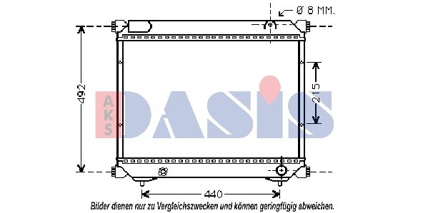 Kühler, Motorkühlung AKS DASIS 322003N