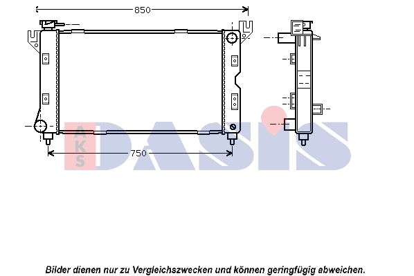 Kühler, Motorkühlung AKS DASIS 520016N