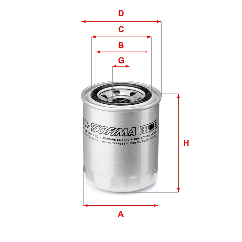 Ölfilter SOFIMA S 3490 R