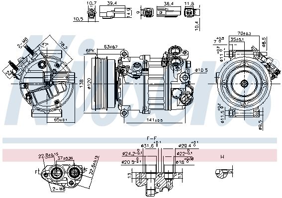 Kompressor, Klimaanlage NISSENS 890593