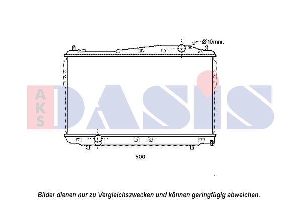 Kühler, Motorkühlung AKS DASIS 510155N
