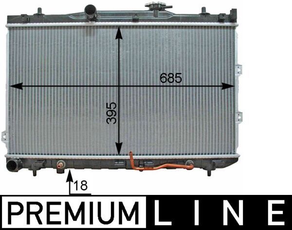 Kühler, Motorkühlung MAHLE CR1336000P