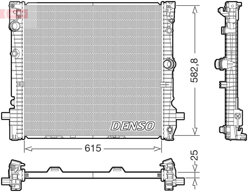 Kühler, Motorkühlung DENSO DRM05124