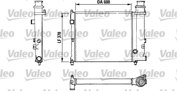 Kühler, Motorkühlung VALEO 883773