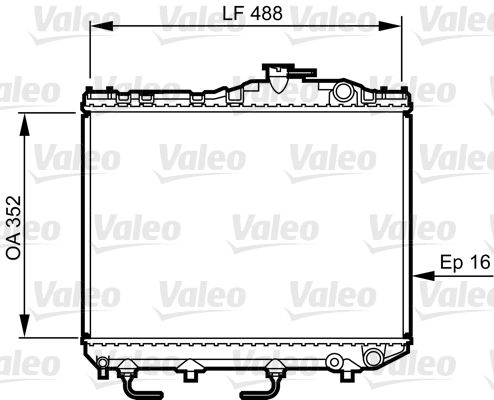 Kühler, Motorkühlung VALEO 730465