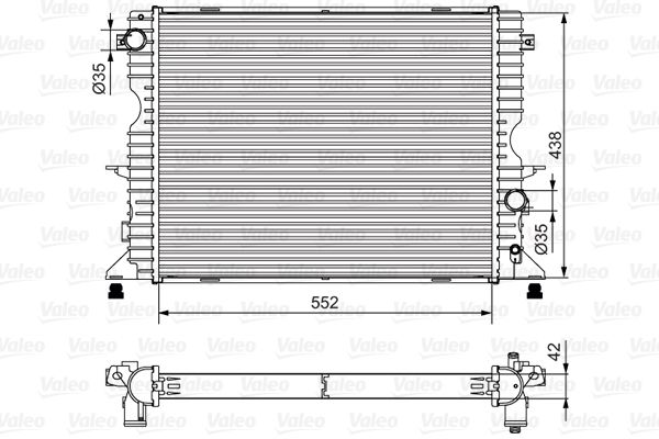 Kühler, Motorkühlung VALEO 701545