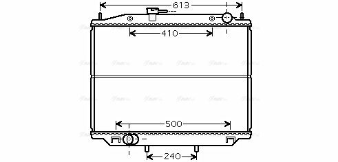 Kühler, Motorkühlung AVA QUALITY COOLING dn2265