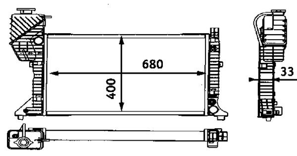 Kühler, Motorkühlung MAHLE CR667000S