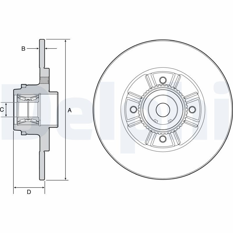 Bremsscheibe DELPHI BG9114RS
