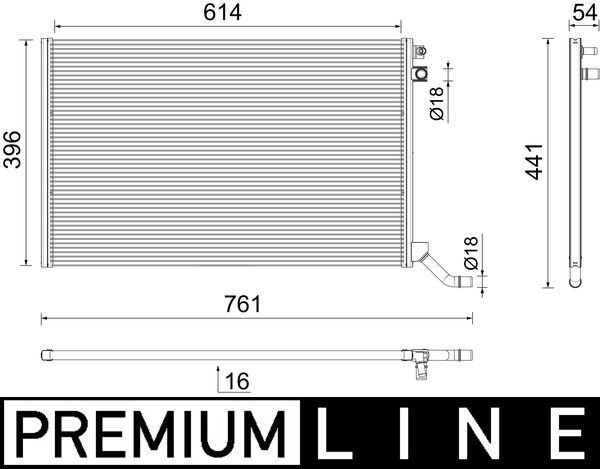 Kühler, Motorkühlung MAHLE CR2445000P