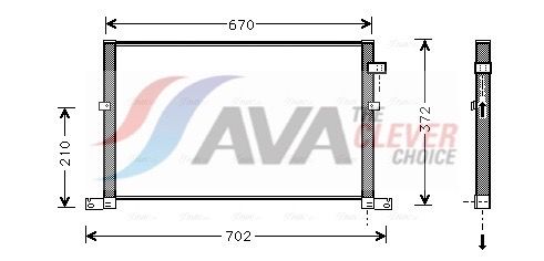 Kondensator, Klimaanlage AVA QUALITY COOLING FD5334