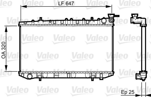Kühler, Motorkühlung VALEO 731665
