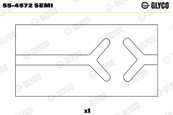 Lagerbuchse, Pleuel GLYCO 55-4572SEMI