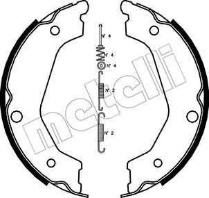 Bremsbackensatz, Feststellbremse METELLI 53-0227K