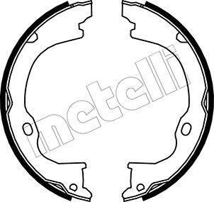 Bremsbackensatz, Feststellbremse METELLI 53-0363