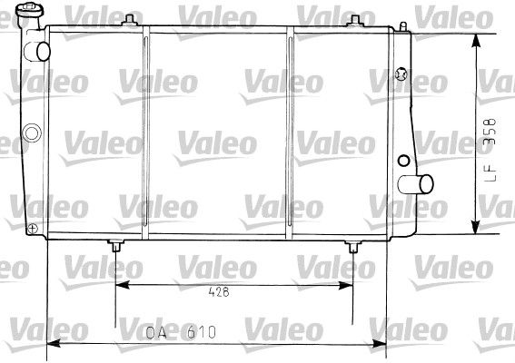 Kühler, Motorkühlung VALEO 730634