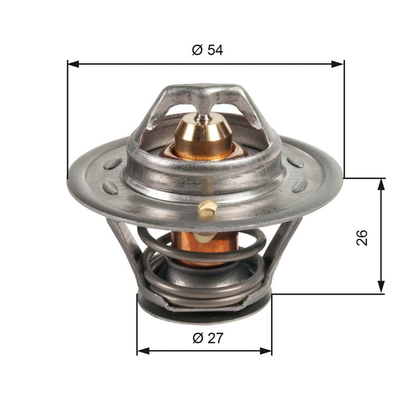 Kühlwasserthermostat Gates TH09474G1