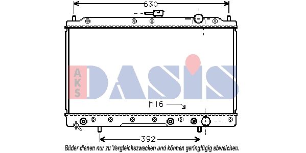 Kühler, Motorkühlung AKS DASIS 140720N
