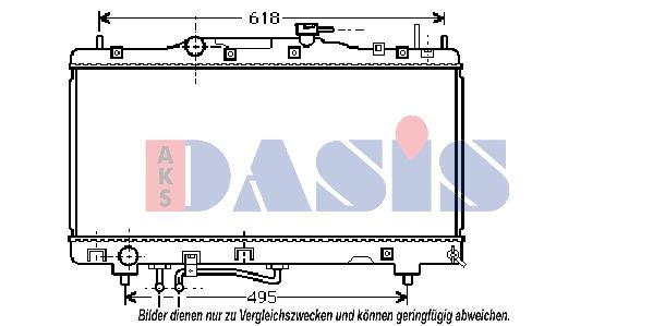 Kühler, Motorkühlung AKS DASIS 210077N