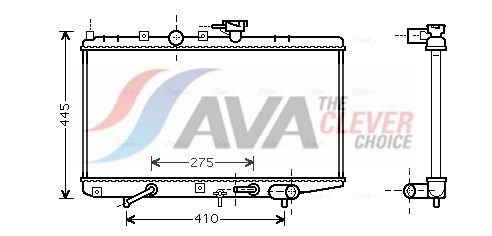 Kühler, Motorkühlung AVA QUALITY COOLING KA2034