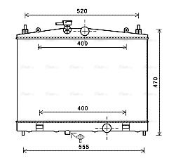 Kühler, Motorkühlung AVA QUALITY COOLING dn2338