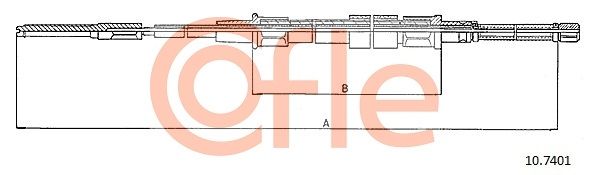Seilzug Feststellbremse COFLE 10.7401