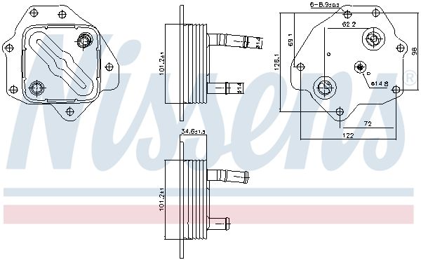 Ölkühler, Motoröl NISSENS 91443