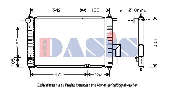 Kühler, Motorkühlung AKS DASIS 510014N