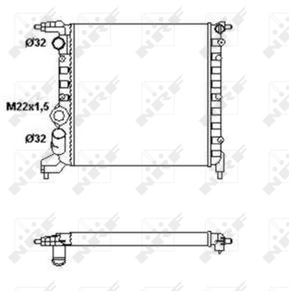 Kühler, Motorkühlung NRF 58783