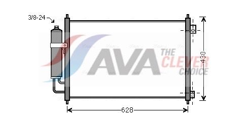 Kondensator, Klimaanlage AVA QUALITY COOLING DN5328D