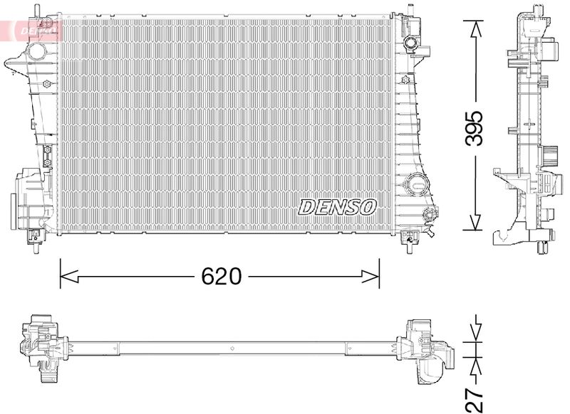 Kühler, Motorkühlung DENSO DRM15009