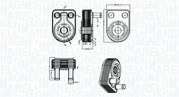 Ölkühler MAGNETI MARELLI 350300005500
