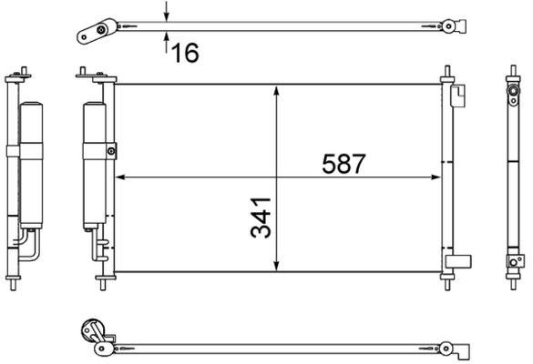 Kondensator, Klimaanlage MAHLE AC559000S