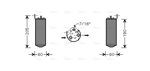 Trockner, Klimaanlage AVA QUALITY COOLING rtd036