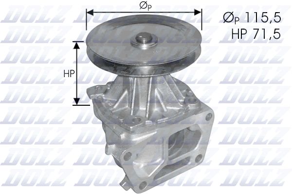 Wasserpumpe, Motorkühlung DOLZ s136